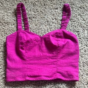 Purple express crop top